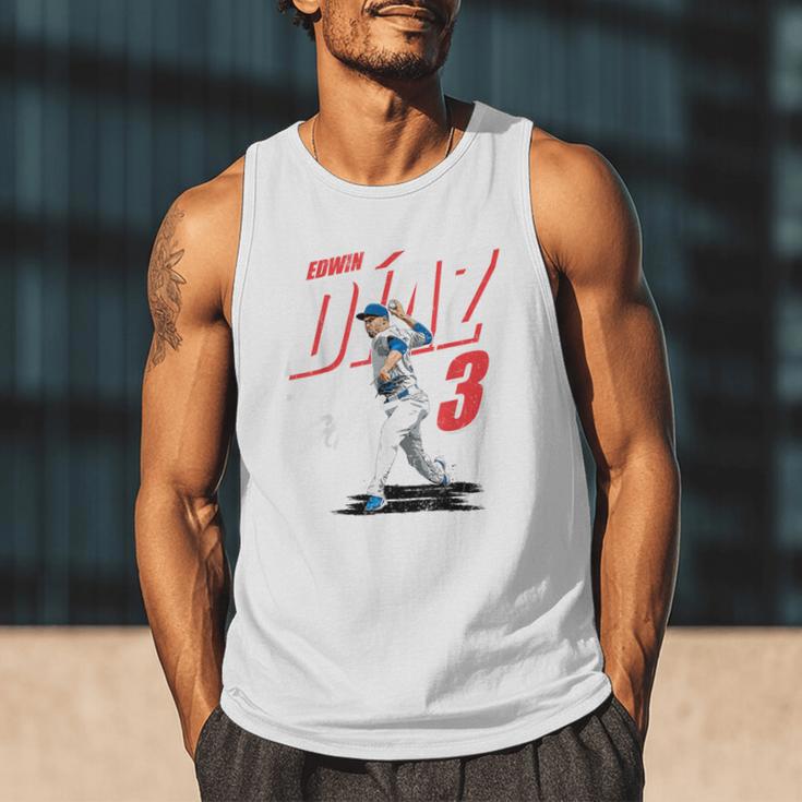 Edwin Diaz Los Angeles D Baseball Players MLBEDD204M Men Tank Top
