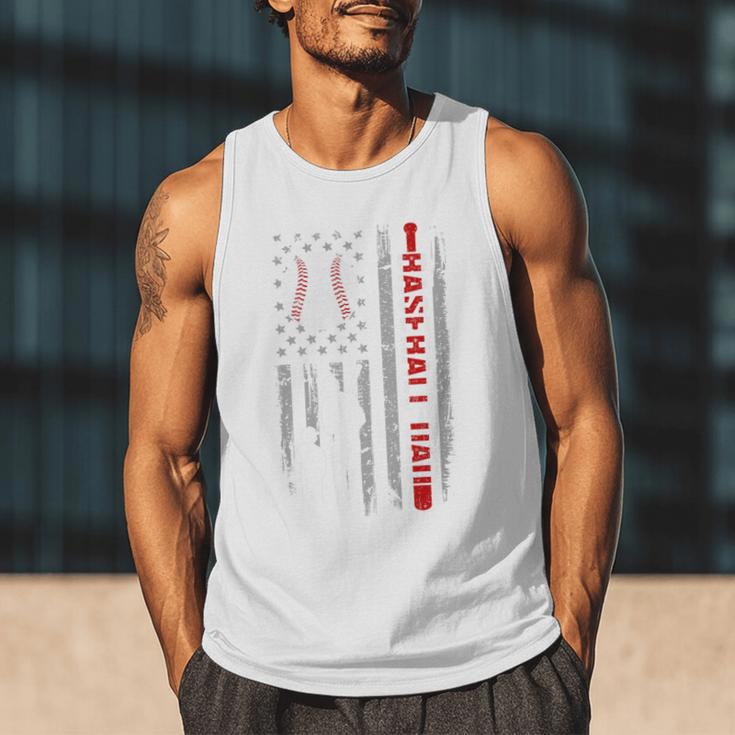 Father's Day USA Flag Patriotic Baseball Dad Premium Men Tank Top Father's Day USA Flag Patriotic Baseball Dad Premium Men Tank Top