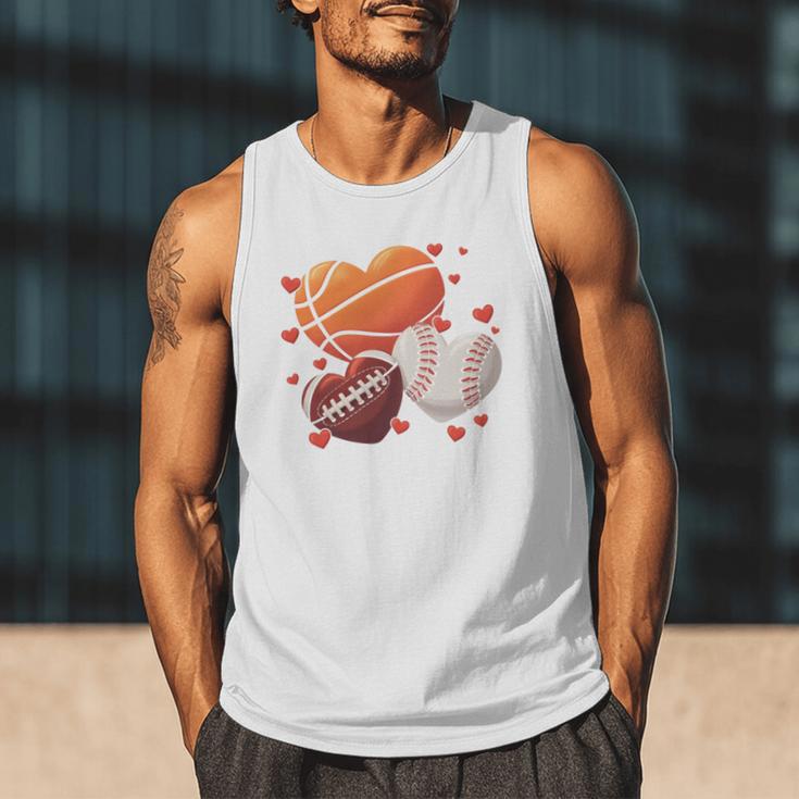 Football Basketball Baseball Heart Valentine Boys Men Kid Men Tank Top Football Basketball Baseball Heart Valentine Boys Men Kid Men Tank Top