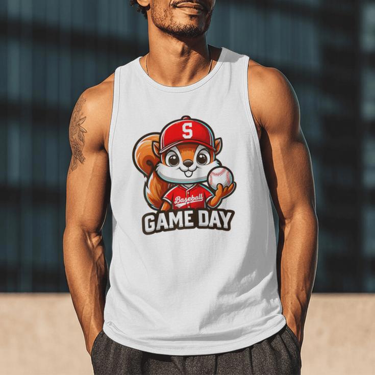 Game Day Baseball Dad Baseball Mam Father's Day Raglan Baseball Tee Men Tank Top