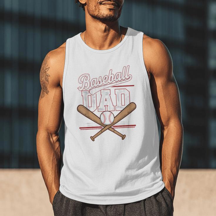 Game Day Baseball Dad Vintage Daddy Father's Day Boys Kids Men Tank Top
