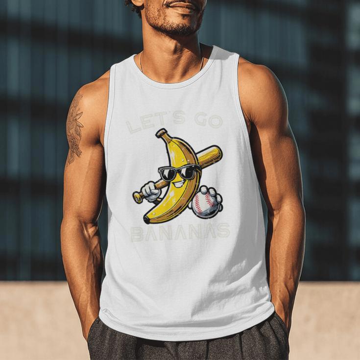 Lets Go Bananas Baseball Retro Sports Boys Kids Men Youth Premium Tri-Blend Men Tank Top Lets Go Bananas Baseball Retro Sports Boys Kids Men Youth Premium Tri-Blend Men Tank Top