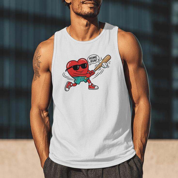 Heart Valentines Day Baseball Men Boys Kids Teens Men Tank Top Heart Valentines Day Baseball Men Boys Kids Teens Men Tank Top