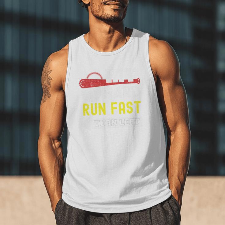 Hit Hard Run Fast Turn Left Baseball Quote Fan Coach Premium Tri-Blend Men Tank Top Hit Hard Run Fast Turn Left Baseball Quote Fan Coach Premium Tri-Blend Men Tank Top