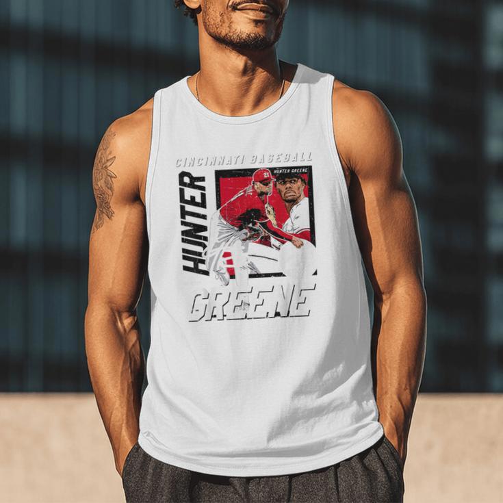 Hunter Greene Cincinnati MLB Baseball Players MLBHGR203M Men Tank Top