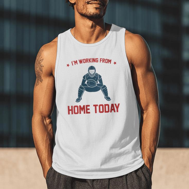 I'm Working From Home Today Baseball Lover Men Women Men Tank Top I'm Working From Home Today Baseball Lover Men Women Men Tank Top