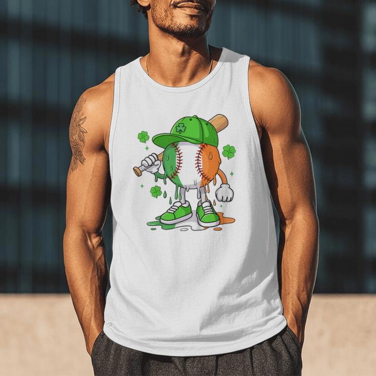 Kids Boys St Patricks Day Irish Flag Kids Baseball Ice Cream Drip Men Tank Top Kids Boys St Patricks Day Irish Flag Kids Baseball Ice Cream Drip Men Tank Top