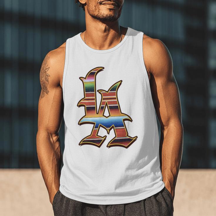 LA Sarape Los Angeles LA Sarape East LA Baseball Mexican Premium Tri-Blend Men Tank Top LA Sarape Los Angeles LA Sarape East LA Baseball Mexican Premium Tri-Blend Men Tank Top