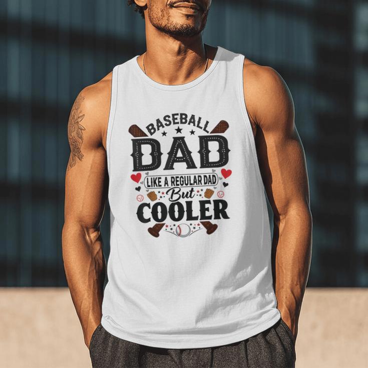 Men Baseball Dad Like a Regular Dad But Cooler Men Tank Top