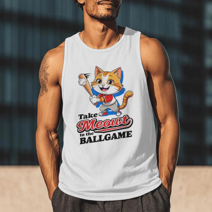 Take Meowt To The Ball Game Tee Slugger Cat Baseball Men Tank Top Take Meowt To The Ball Game Tee Slugger Cat Baseball Men Tank Top