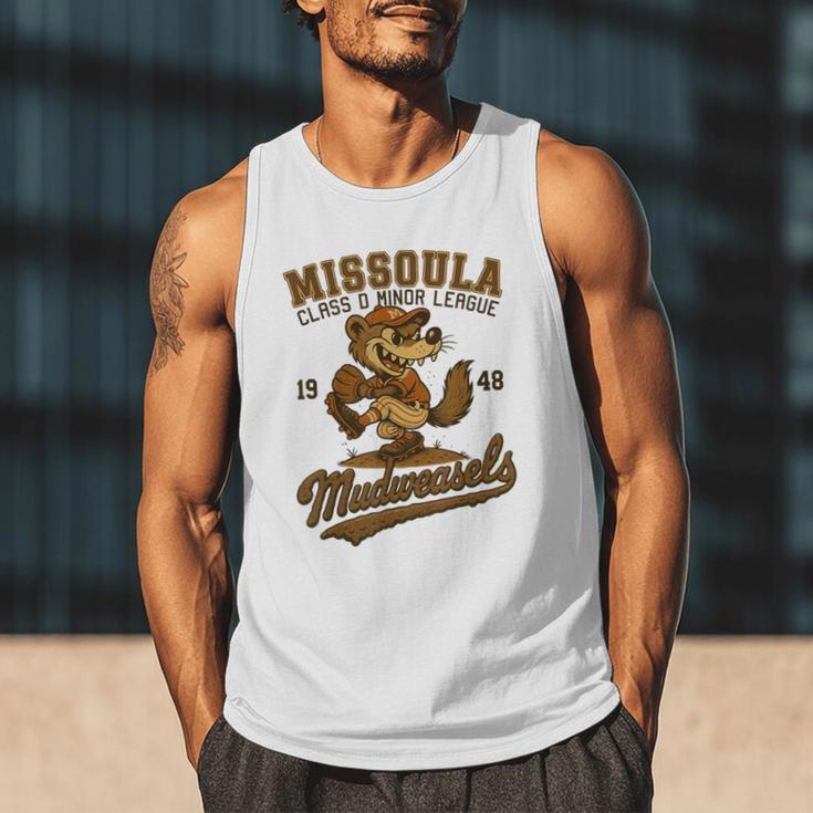 Missoula Mudweasels Retro Minor League Baseball Men Tank Top