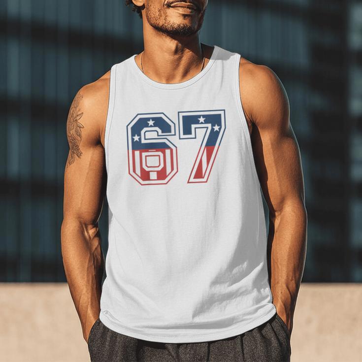 Number 67 USA Raglan Baseball Tee Men Tank Top Number 67 USA Raglan Baseball Tee Men Tank Top