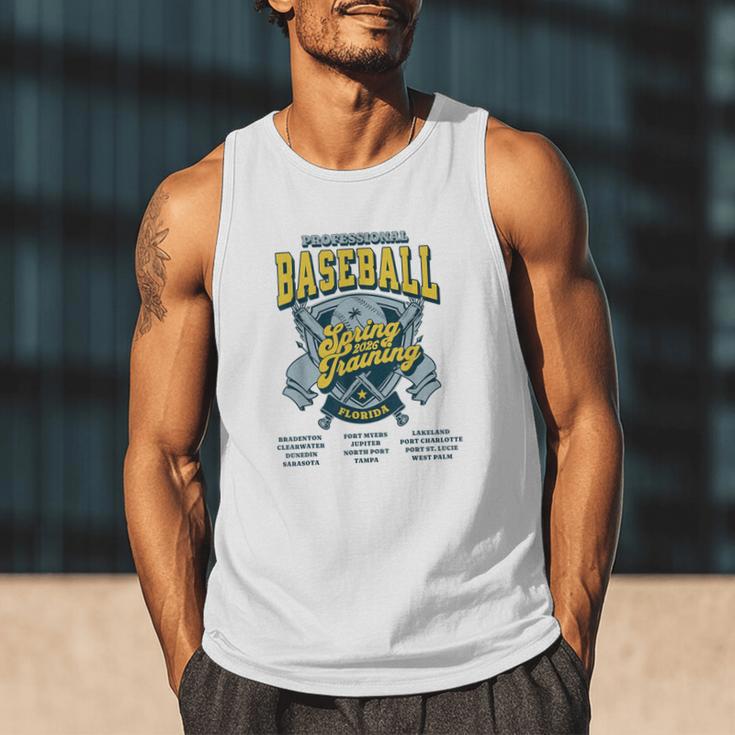 Professional Baseball Spring Training 2026 Florida Cities Men Tank Top