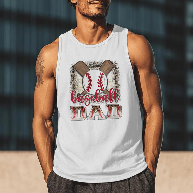 Retro Baseball Dad Leopard Proud Ball Dad Men Tank Top Retro Baseball Dad Leopard Proud Ball Dad Men Tank Top