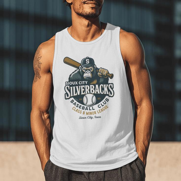 Sioux City Silverbacks Retro Minor League Baseball Men Tank Top Sioux City Silverbacks Retro Minor League Baseball Men Tank Top