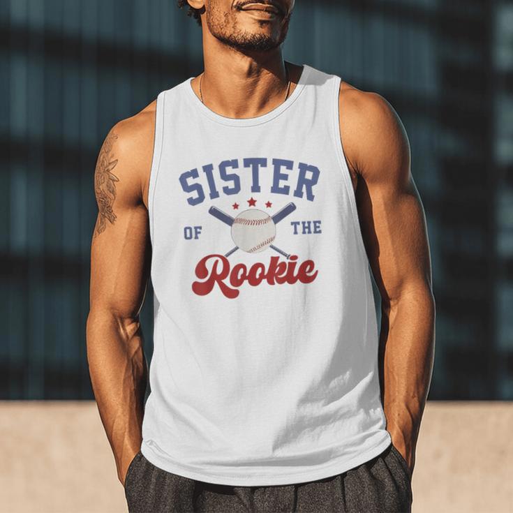 Sister Of Rookie 1st Birthday Baseball Boy Family Matching Men Tank Top Sister Of Rookie 1st Birthday Baseball Boy Family Matching Men Tank Top