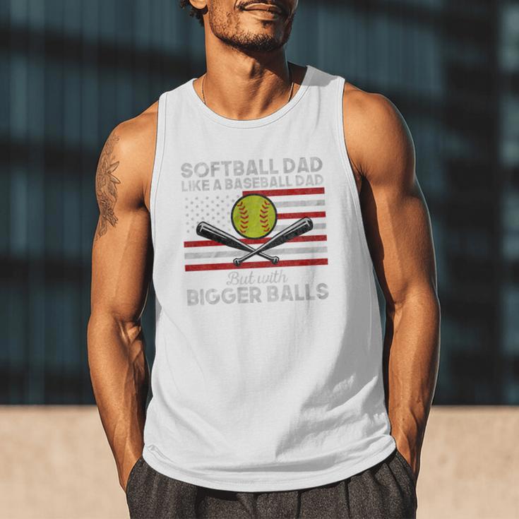 Softball Dad Like a Baseball Dad But Bigger Balls Father Day Premium Men Tank Top Softball Dad Like a Baseball Dad But Bigger Balls Father Day Premium Men Tank Top
