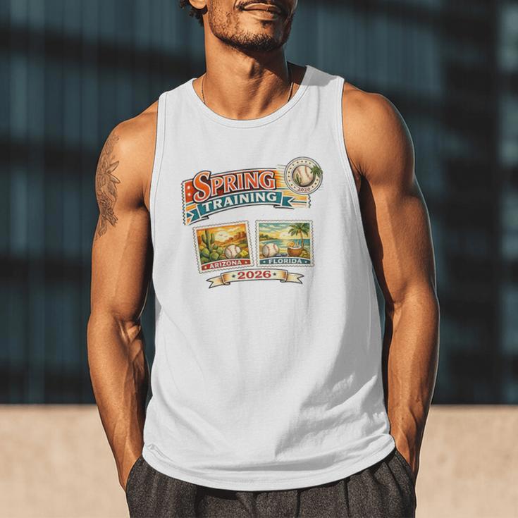 Spring Training 2026 Retro Postcard Baseball Premium Tri-Blend Men Tank Top Spring Training 2026 Retro Postcard Baseball Premium Tri-Blend Men Tank Top
