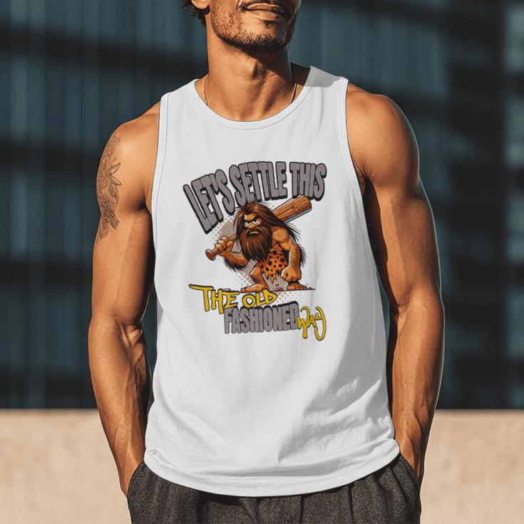 Stoneage Caveman Neolithic History Baseball Dad Father Premium Men Tank Top Stoneage Caveman Neolithic History Baseball Dad Father Premium Men Tank Top