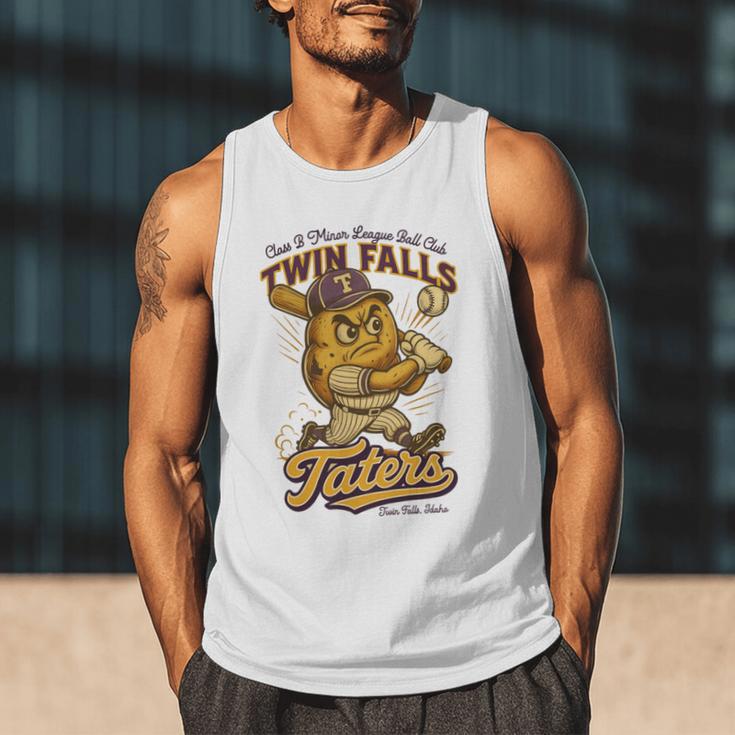 Twin Falls Taters Minor League Baseball Team Men Tank Top