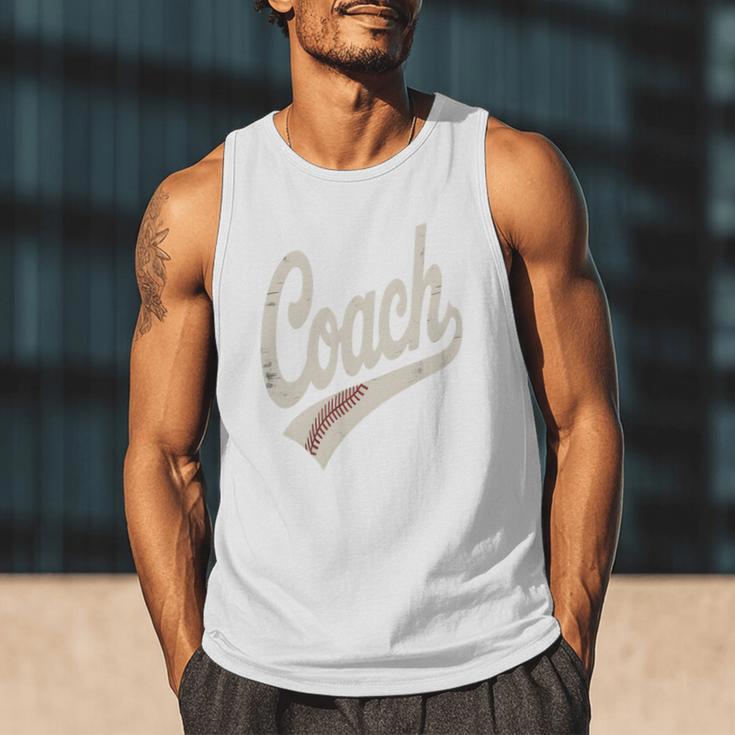 Vintage Baseball Coach Men Tank Top