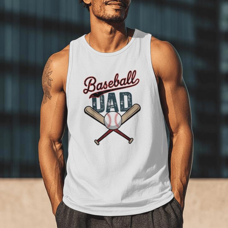 Vintage Baseball Dad Happy Fathers Day Players Toddler Kids Men Tank Top Vintage Baseball Dad Happy Fathers Day Players Toddler Kids Men Tank Top