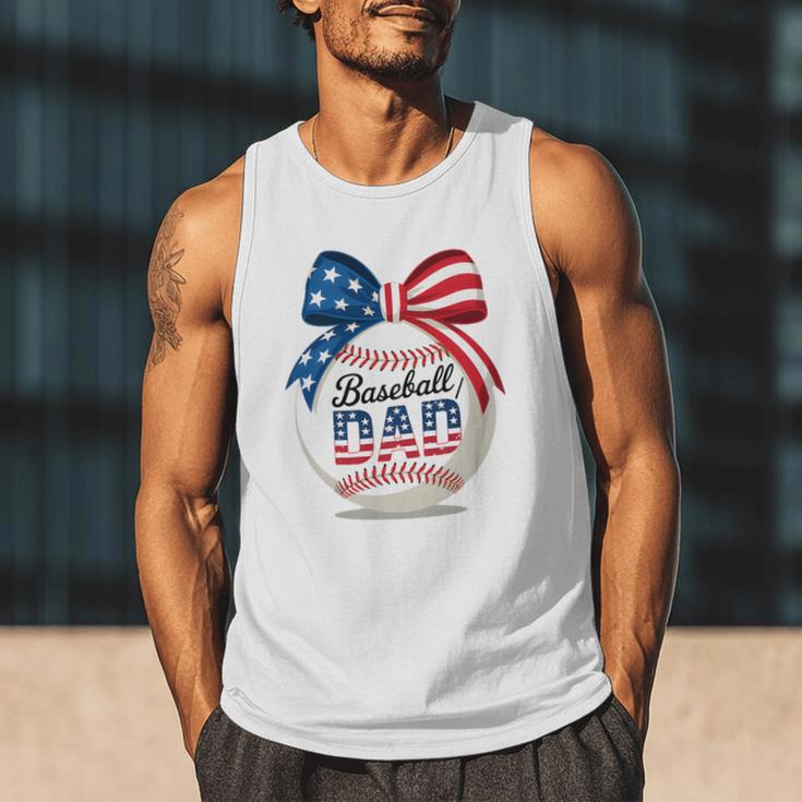 Vintage Baseball Dad Patriotic USA Flag 4th Of July Fathers Premium Men Tank Top Vintage Baseball Dad Patriotic USA Flag 4th Of July Fathers Premium Men Tank Top