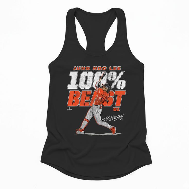 100 Beast Jung Hoo Lee San Francisco Baseball MLBPA Flowy Tank