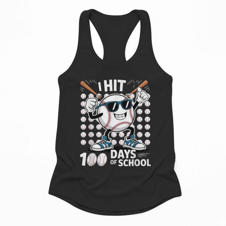 100 Days Of School Baseball Bat 100th Day Of School Flowy Tank