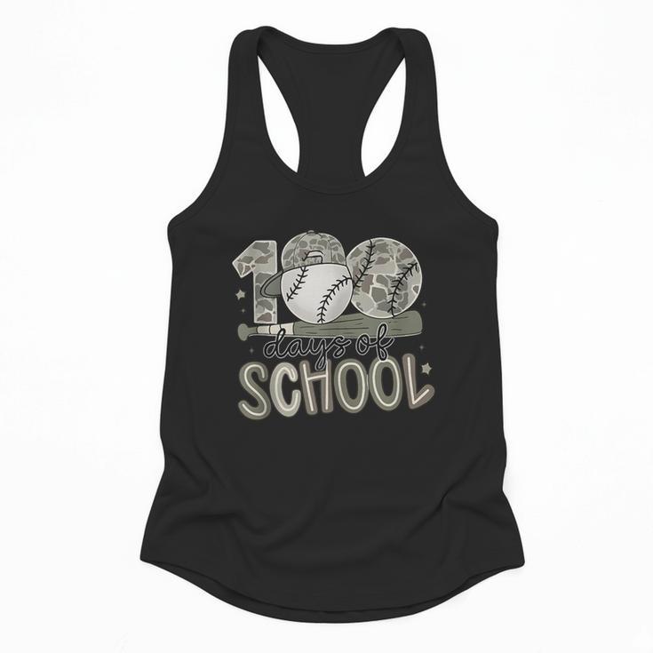 100 Days Of School Baseball Cap Boy School Teacher Flowy Tank
