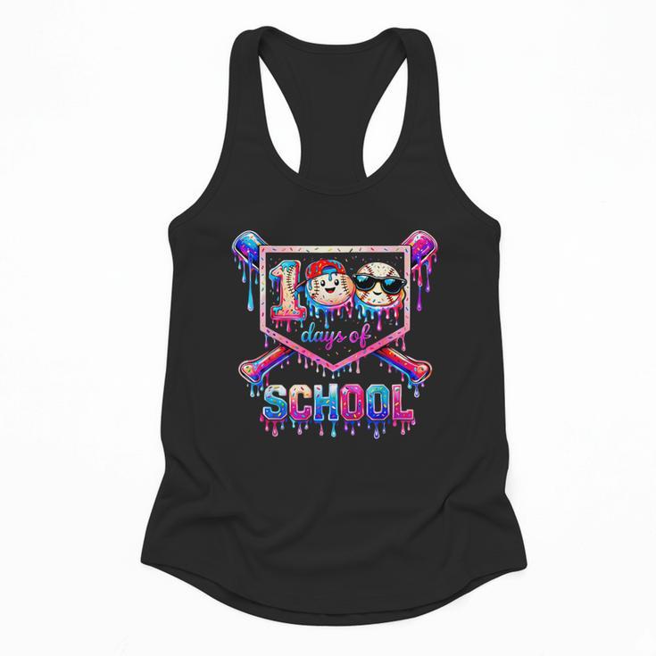 100 Days Of School Baseball Drip Boys For Men Kids Flowy Tank