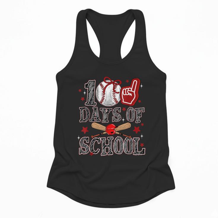 100 Days Of School Baseball Teacher 100 Days Smarter Student Flowy Tank