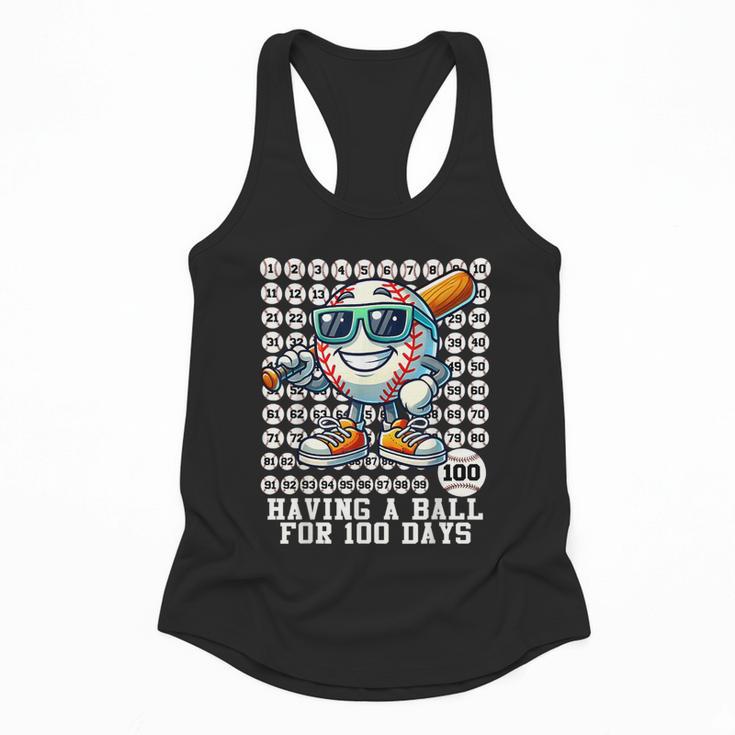 100 Days Of School Boys Baseball 100th Day Of School Kids Flowy Tank