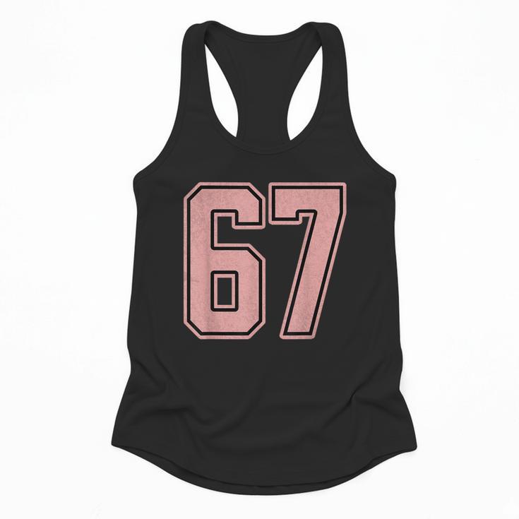 6 7 Number 67 Baseball Meme Tee For Women Flowy Tank