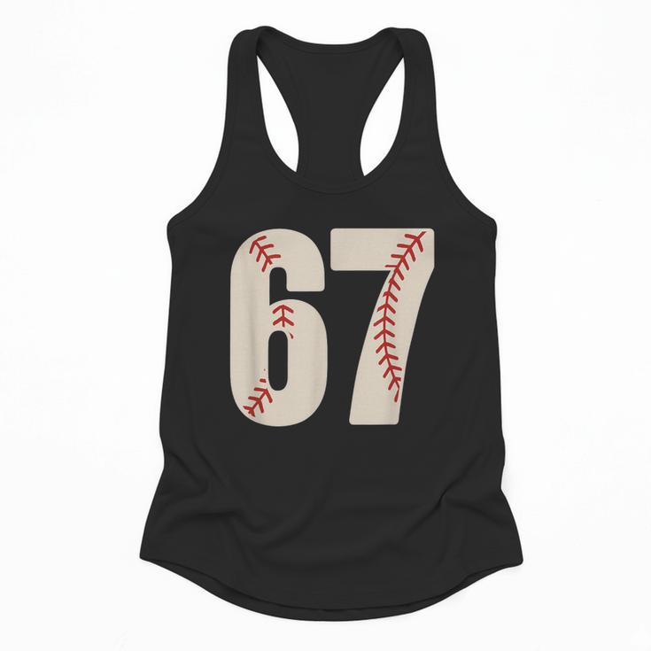 67 Baseball Six Seven 6 7 Meme 67 Flowy Tank