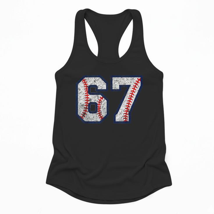 67 Sports Meme – Baseball Number 6 7 Flowy Tank