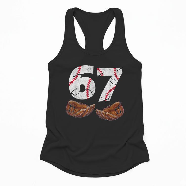 67 Trend Baseball Six Seven Number For Boys Men Flowy Tank