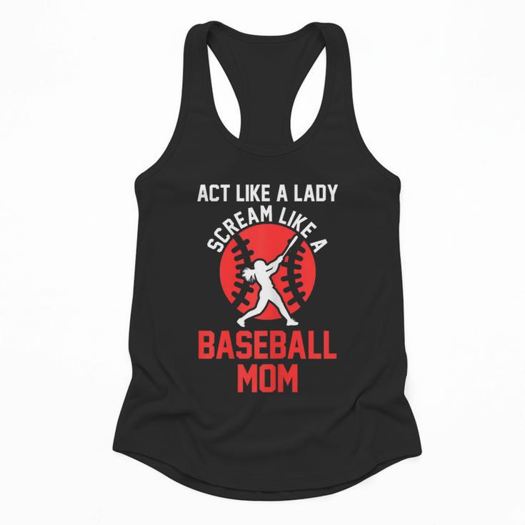 Act Like a Lady Scream Like a Baseball Mom Baseball Flowy Tank Act Like a Lady Scream Like a Baseball Mom Baseball Flowy Tank