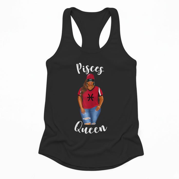 African American Baseball Mom Pisces Queen Zodiac Sign Flowy Tank
