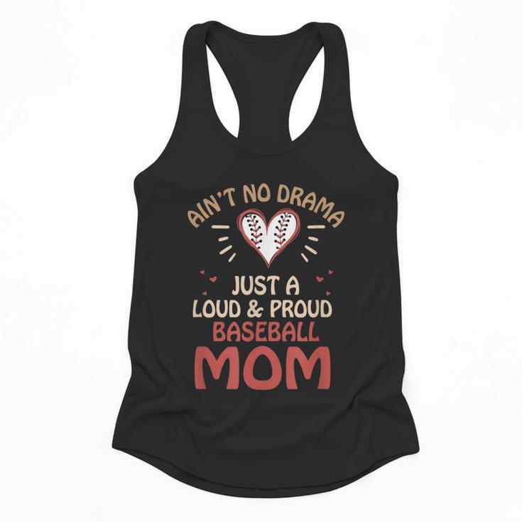 Ain’t No Drama Just a Loud & Proud Baseball Mom Flowy Tank