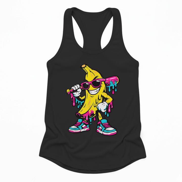 Banana Baseball Drip Flowy Tank