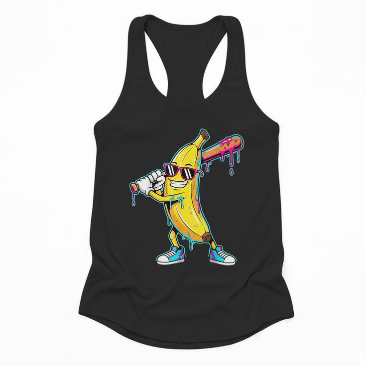 Banana Baseball Drip Kids Youth Boys Girls Flowy Tank