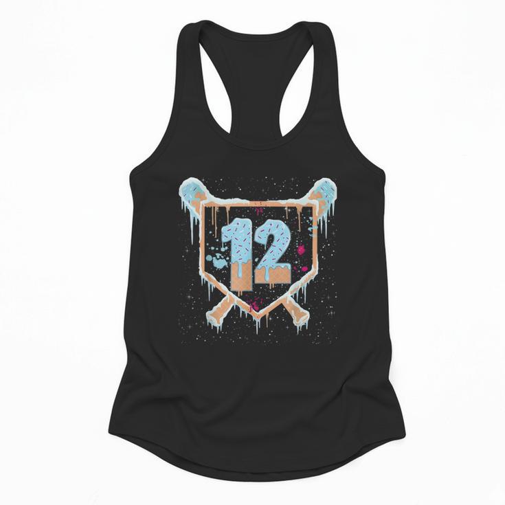 Baseball 12 Year Old Ice Cream Drip 12th Birthday Boys Flowy Tank