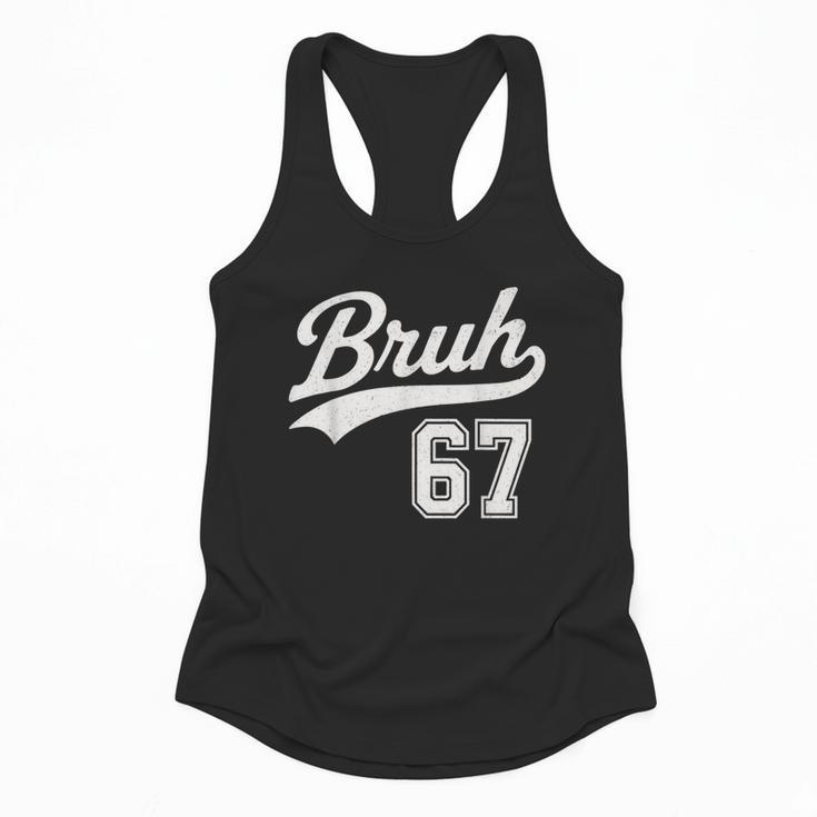Baseball 6 7 Bruh Number 67 Six Seven Meme Boys Kids Flowy Tank