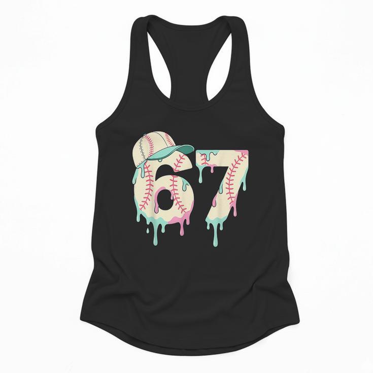 Baseball 67 Drip Six Seven Baseball Dripping Boys Kids Flowy Tank