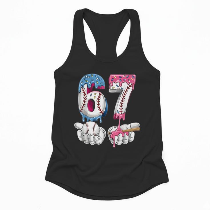 Baseball 67 Ice Cream Drip Six Seven Boys Girls Meme Flowy Tank
