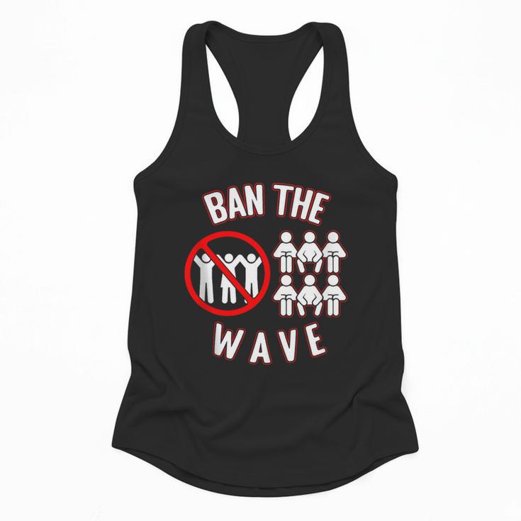 Baseball Ban The Wave Baseball Mom Player Coach Fan Flowy Tank