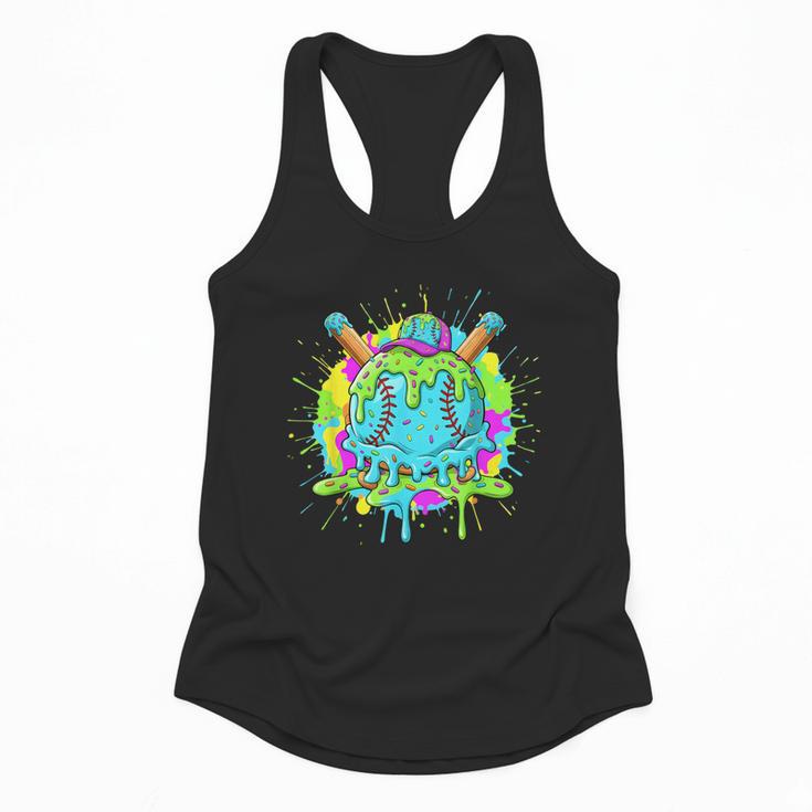 Baseball Drip For Boys Ice Cream Drip Youth Boys Baseball Flowy Tank
