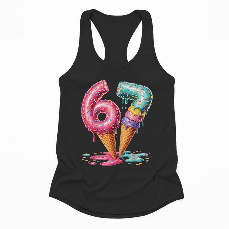 Baseball Drip Ice Cream 67 Flowy Tank