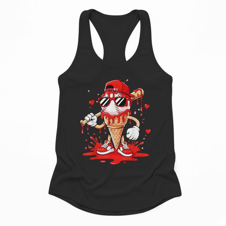 Baseball Drip Ice Cream Apparel Youth Boys Valentines Flowy Tank